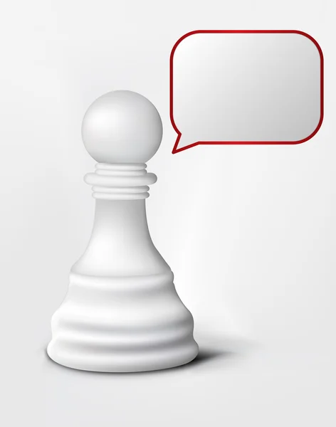 Ομιλία του πιόνι του σκάκι — Διανυσματικό Αρχείο