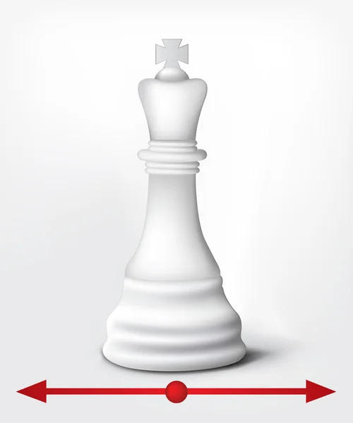 Roi blanc — Image vectorielle