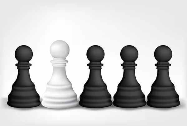 Pedine degli scacchi — Vettoriale Stock