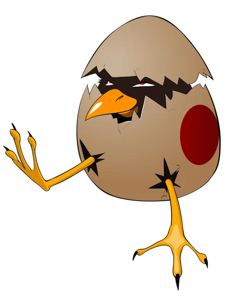 Personaje de dibujos animados Chick — Vector de stock