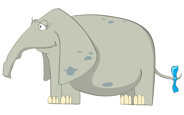 Elefante personagem de desenhos animados —  Vetores de Stock