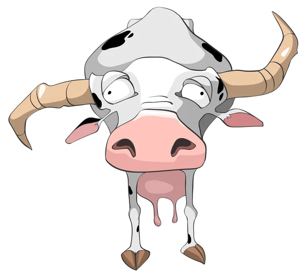Cartoon karakter koe — Stockvector
