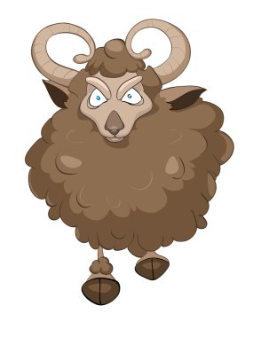 Cartoon Character Goat clipart