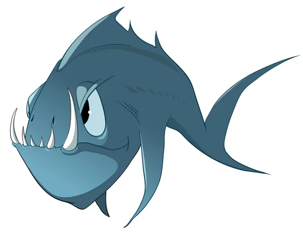 Personaje de dibujos animados Fish — Archivo Imágenes Vectoriales