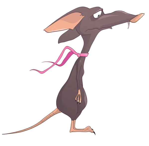 Zeichentrickfigur Ratte — Stockvektor