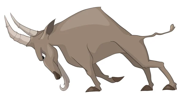 Kreslená postava kozy — Stockový vektor