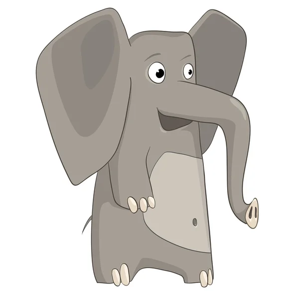 Мультиплікаційний персонаж слон — стоковий вектор