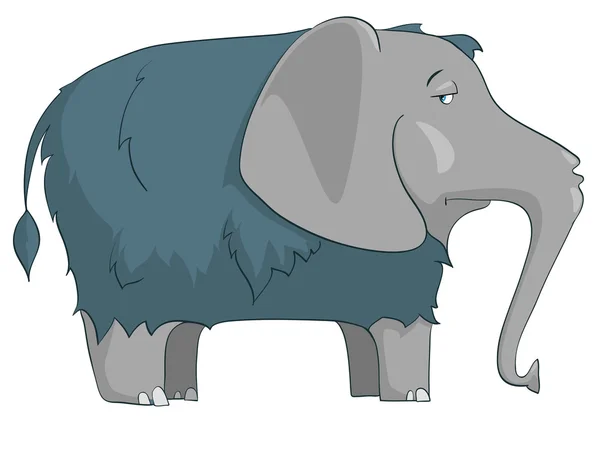Karikatúra jellegű elefánt — Stock Vector