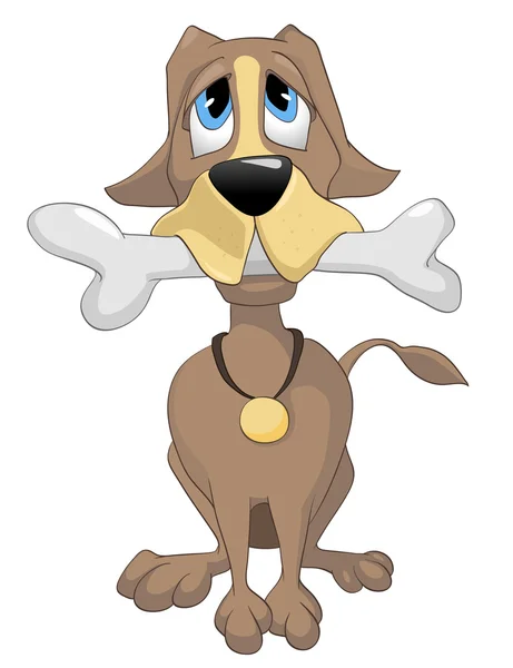 Cartoon karakter hond — Stockvector