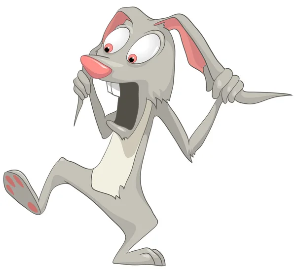 Cartoon karakter konijn — Stockvector