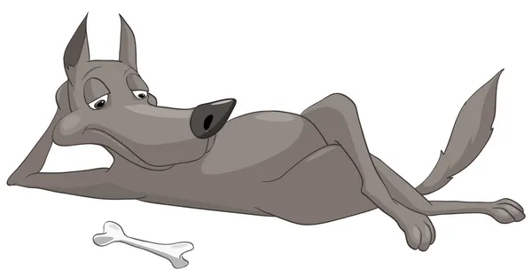 Cartoon karakter wolf — Stockvector