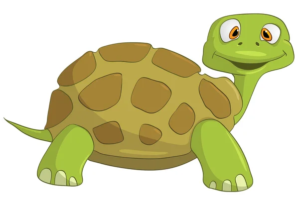 Karikatúra karakter teknős — Stock Vector