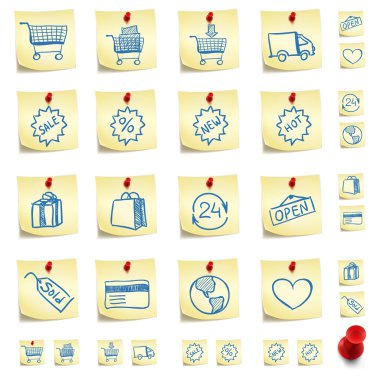 Sticker Icon Set clipart