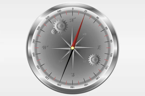 Vektorové hnědé kompas — Stockový vektor