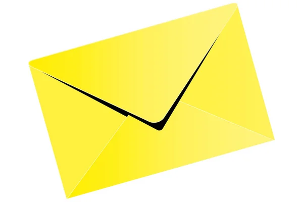 Envelope on white background — Stock Vector