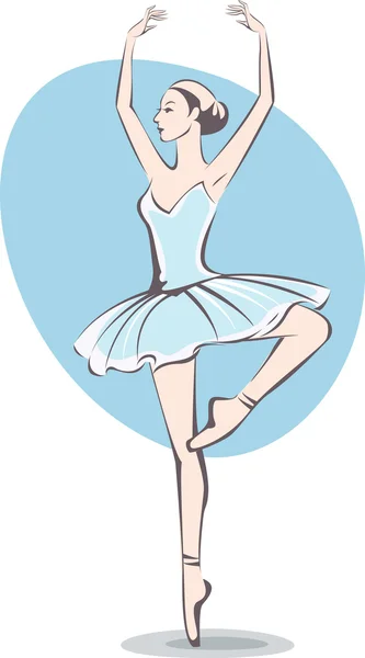 Ballerina — Vettoriale Stock