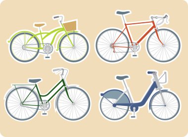 Bicycles vector