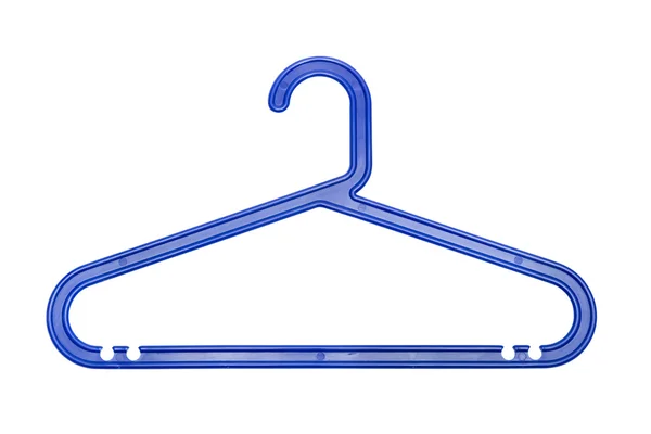 Kleren hanger van plastic, geïsoleerd — Stockfoto