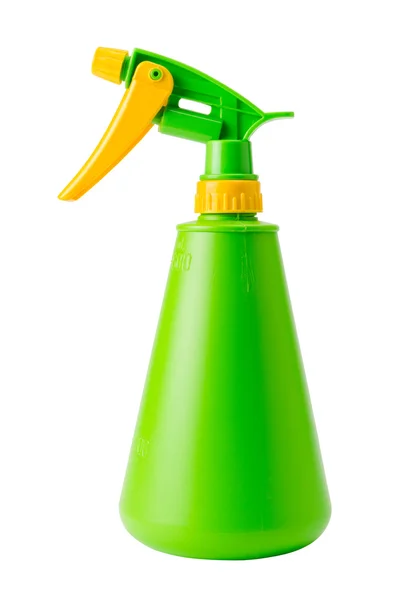 Green spray bottle — Stock Photo, Image