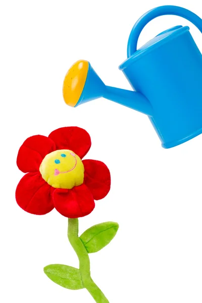 Watering can and flower — Stock Photo, Image