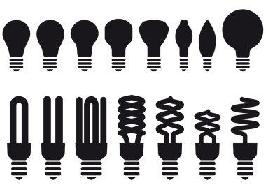 Energy saving bulbs, vector clipart