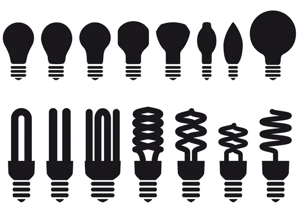 Энергосберегающие лампы, вектор — стоковый вектор