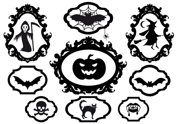 Marcos de Halloween, vector — Archivo Imágenes Vectoriales