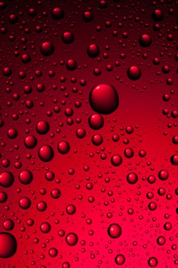 Water drops on red clipart