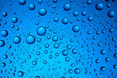 Water drops on blue clipart