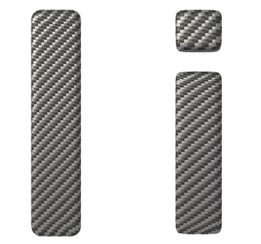 Carbon fiber font I lowercase and capital letters clipart