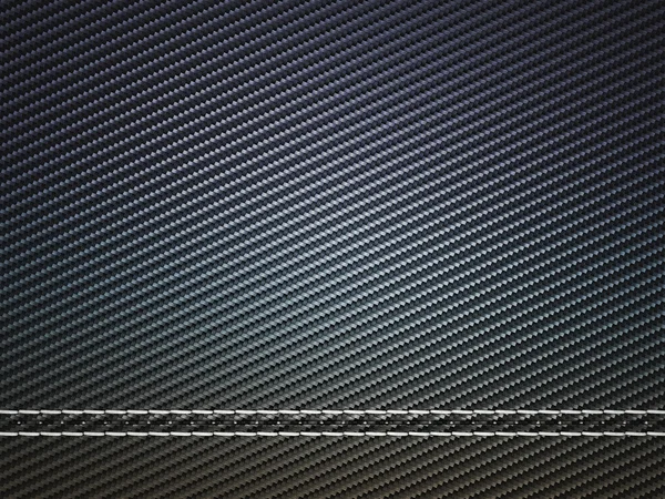 横向缝合的碳纤维 — 图库照片