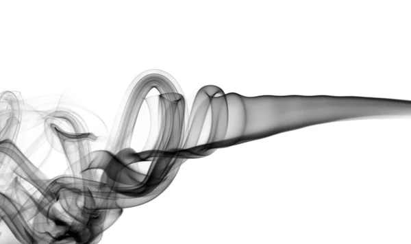 Абстрактные вихри дыма на белом — стоковое фото