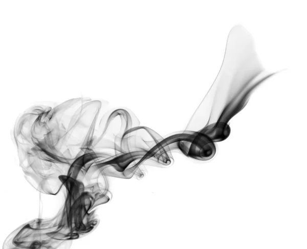 白の抽象的な煙まんじ — ストック写真