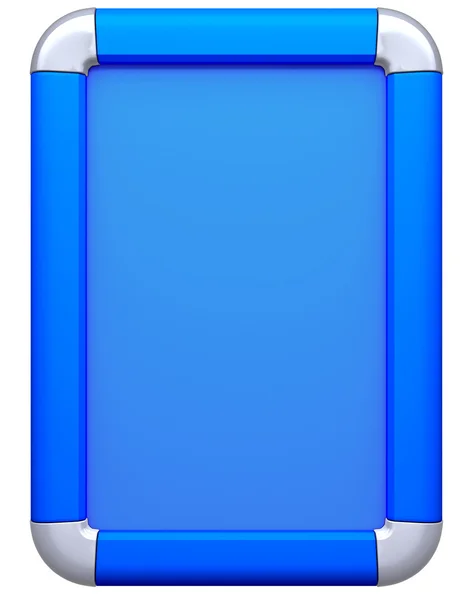Panneau d'affichage bleu ou citylight isolé — Photo