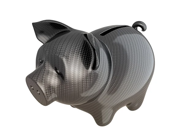Koolstofvezel piggy bank: betrouwbare service — Stockfoto