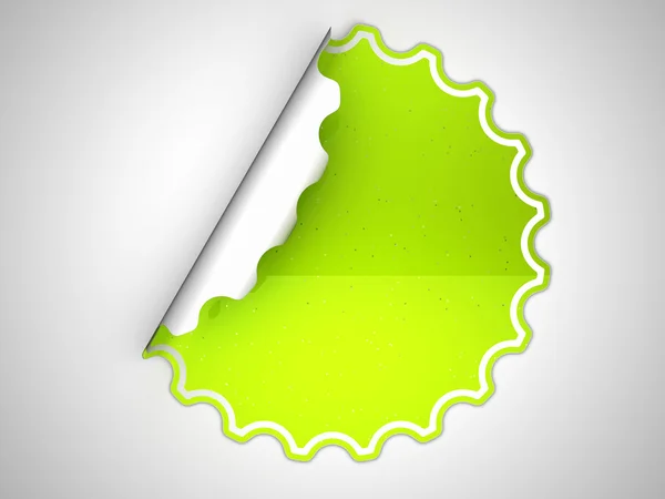 Lettuce Green spotted sticker or label — Stock Photo, Image