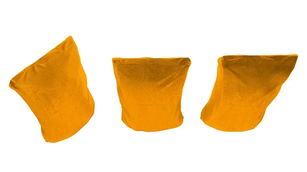 Ansicht von 3 goldenen Säcken für Kaffee — Stockfoto
