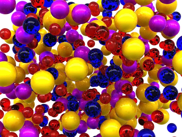 Cristalli lucidi colorati isolati — Foto Stock