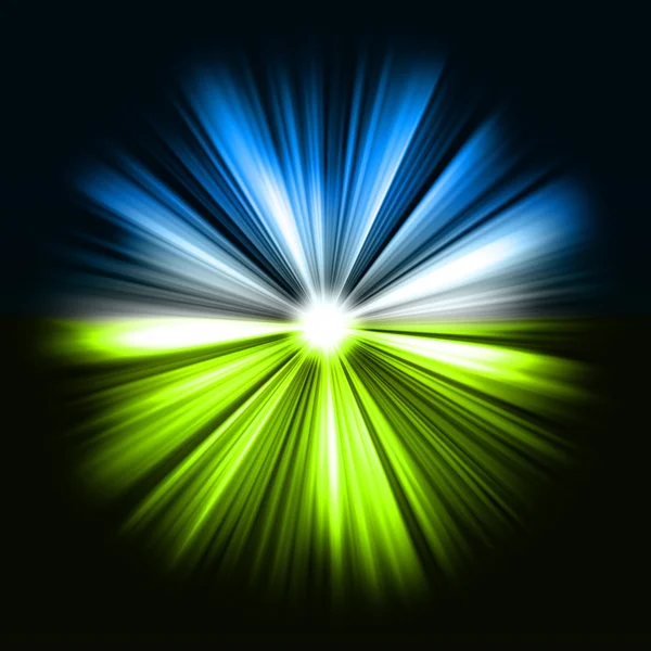 Colorful rays of light: shining star — Stock Photo, Image