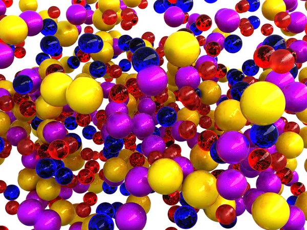 Abstracte kleurrijke bollen geïsoleerd — Stockfoto