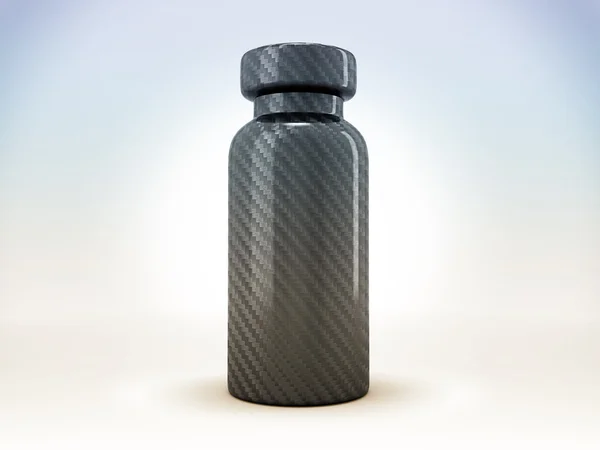 Carbon fiber medical ampoule or ampule — Stock Photo, Image