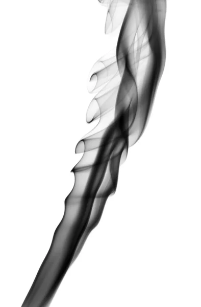 Beyaz soyut siyah duman desen — Stok fotoğraf