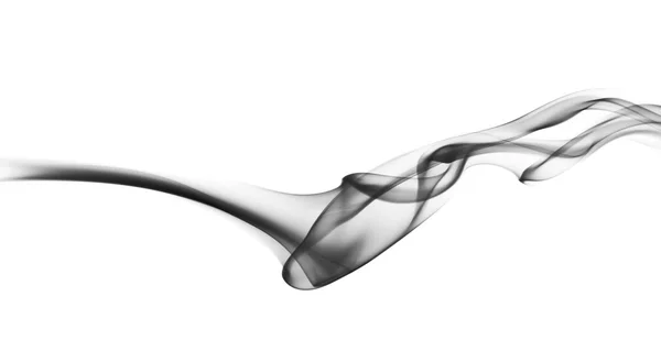 Abstract fume waves on white — Stock Photo, Image