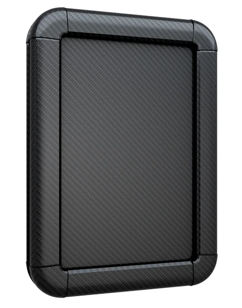Fibra de carbono publicidade lightbox isolado — Fotografia de Stock