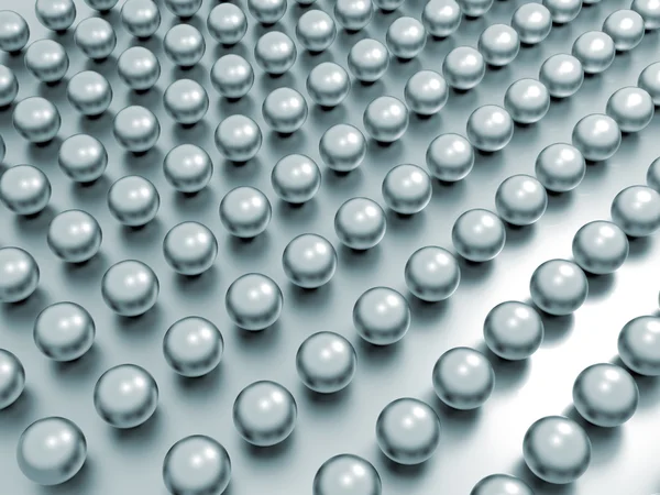 Große Gruppe von Perlen in Reihen — Stockfoto
