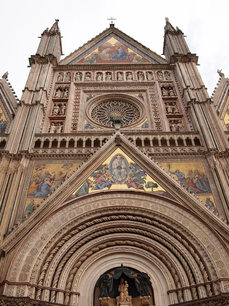 stock image The gothic Orvieto cathedral