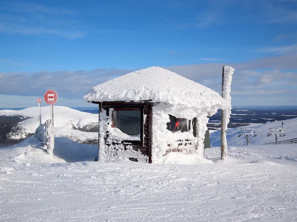 Skiing in Lapland — Zdjęcie stockowe
