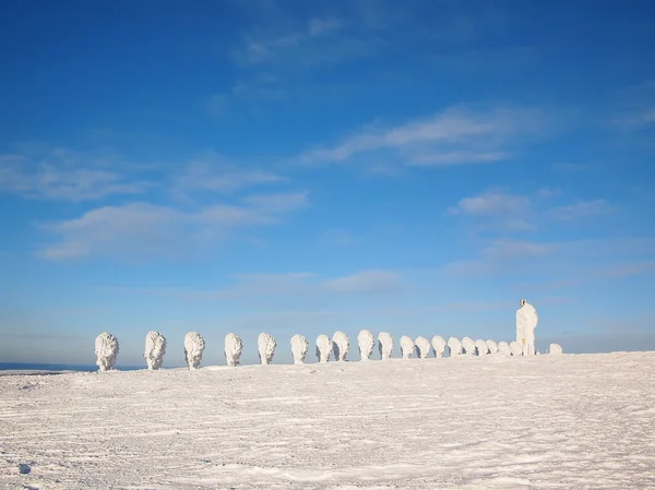 Snö skulpturer i Lappland — Stockfoto