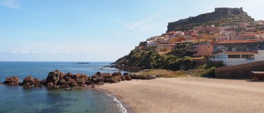 castelsardo, bir kayalığın inşa