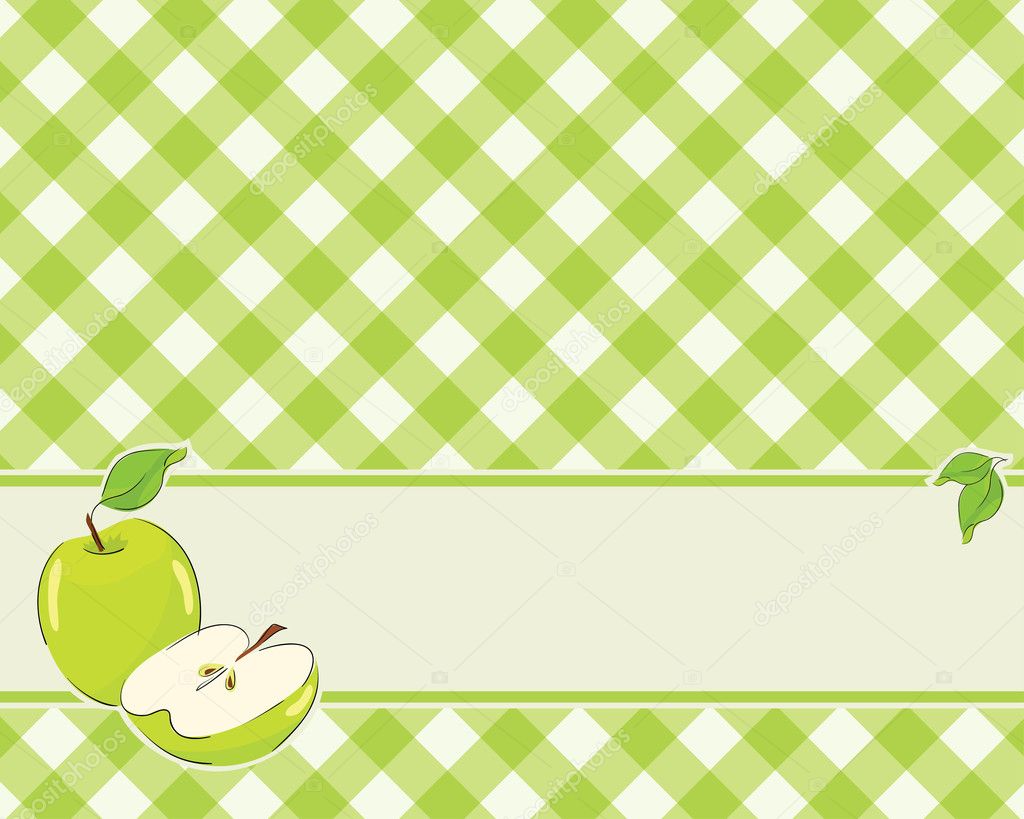 Checkered background in a light green color